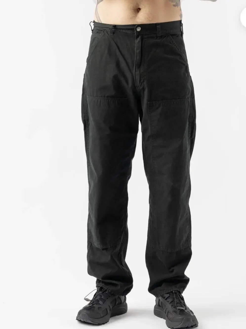 orSlow Double Knee Utility Work Pants Black Men's Size 3 japan